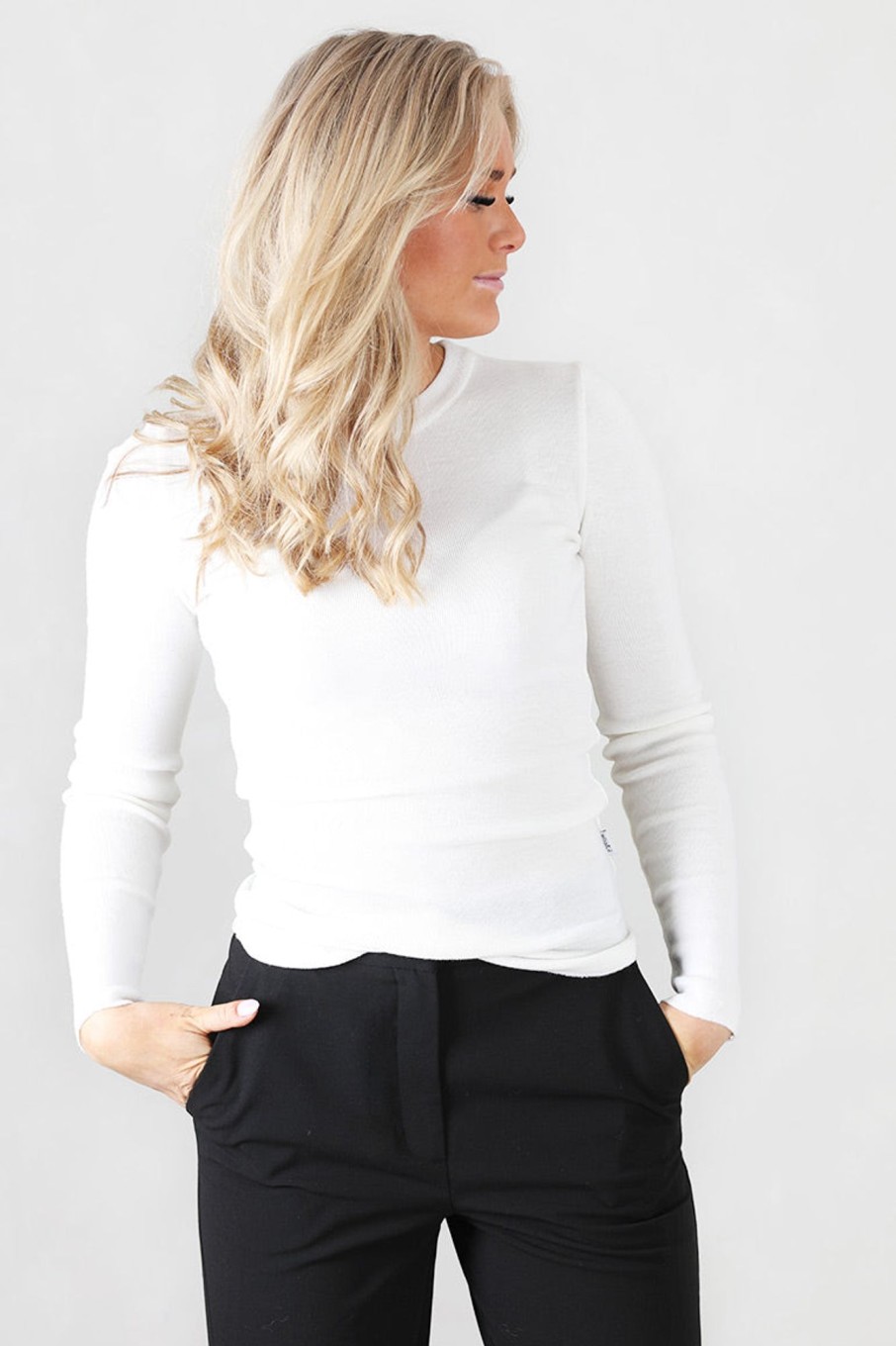 Klaer Ella u0026 il | Vibeke Merino Sweater White