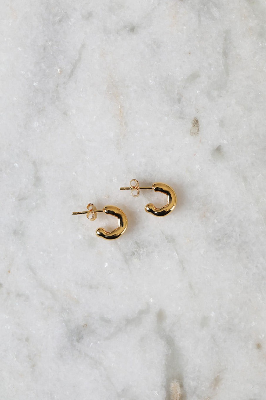 Tilbehor Enamel Copenhagen | Gianna Small Hoops Gold