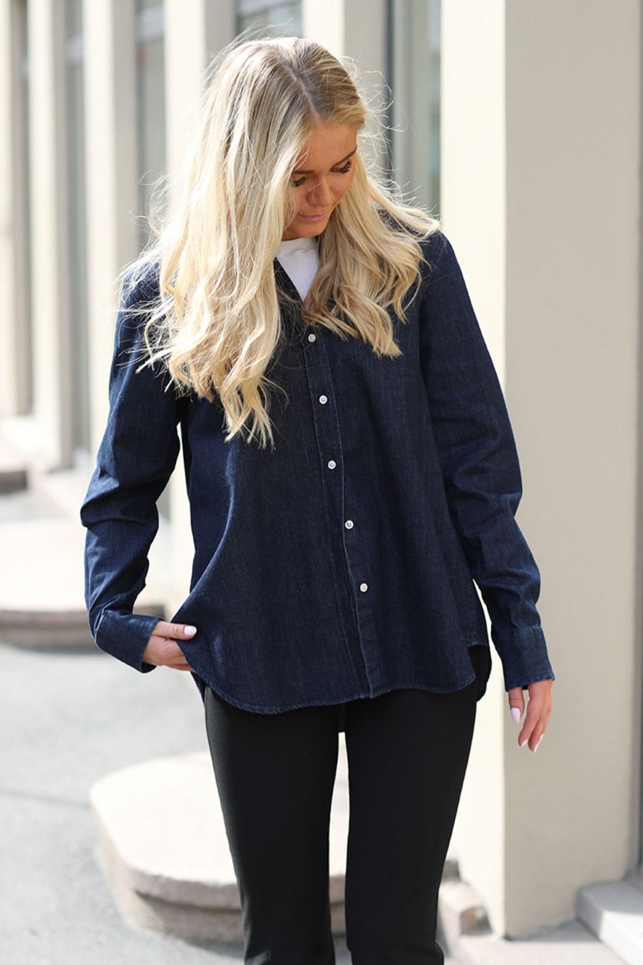 Klaer Julie Josephine | Sofie Shirt Dark Denim
