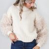 Klaer ByTiMo | Faux Fur Turtleneck Off White