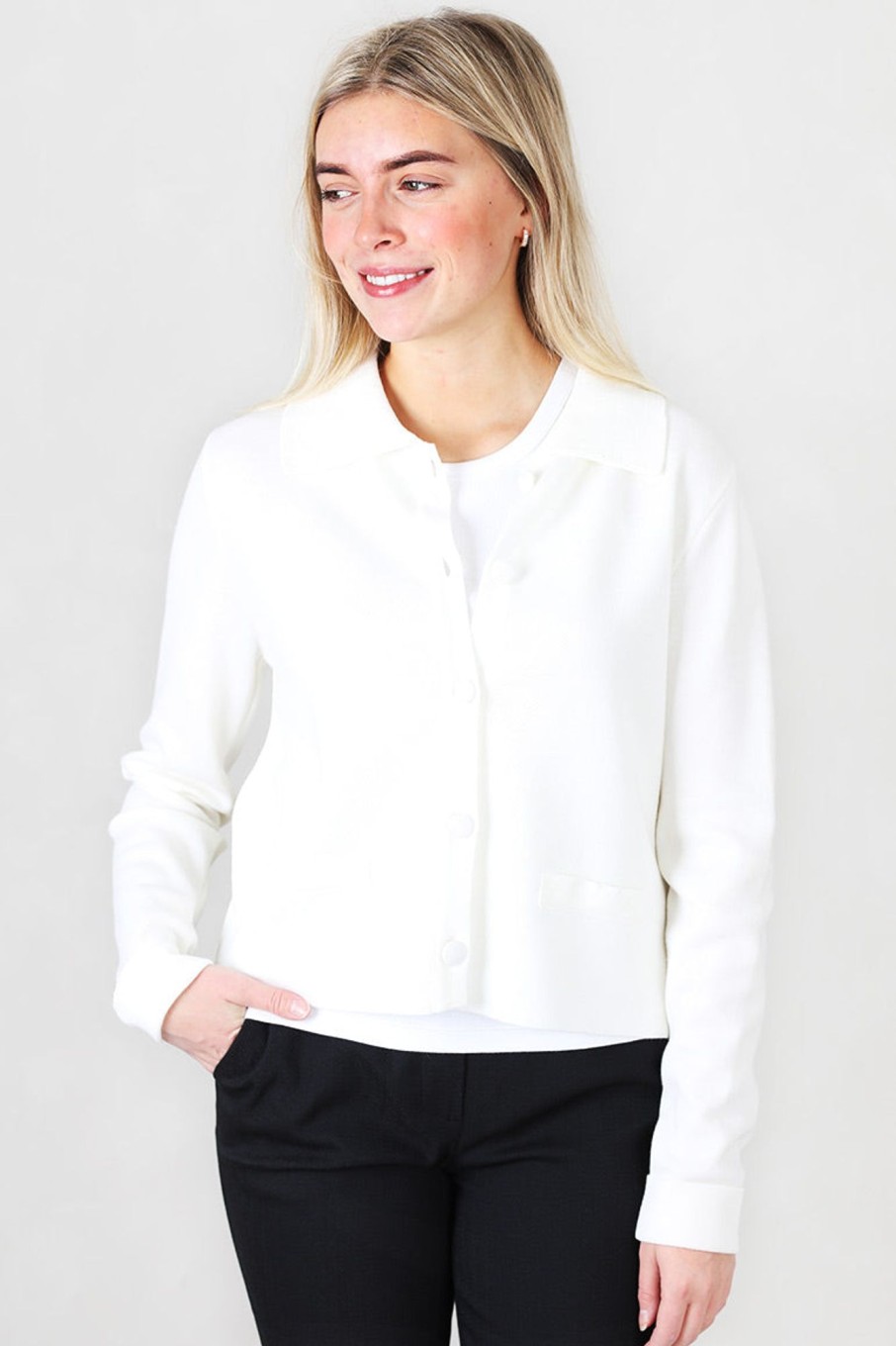 Klaer Ella u0026 il | Ulla Merino Jacket White