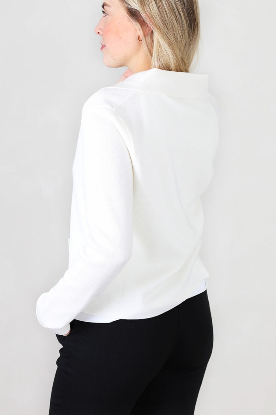 Klaer Ella u0026 il | Ulla Merino Jacket White
